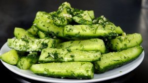 Превосходные, хрустящие Маринованные Огурцы за 10 минут. Вкусный, простой, быстрый рецепт!