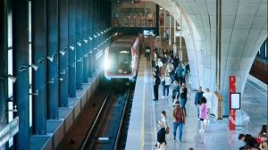 Поездка по Сокольнической линии метро . Проспект Вернадского - Потапово .