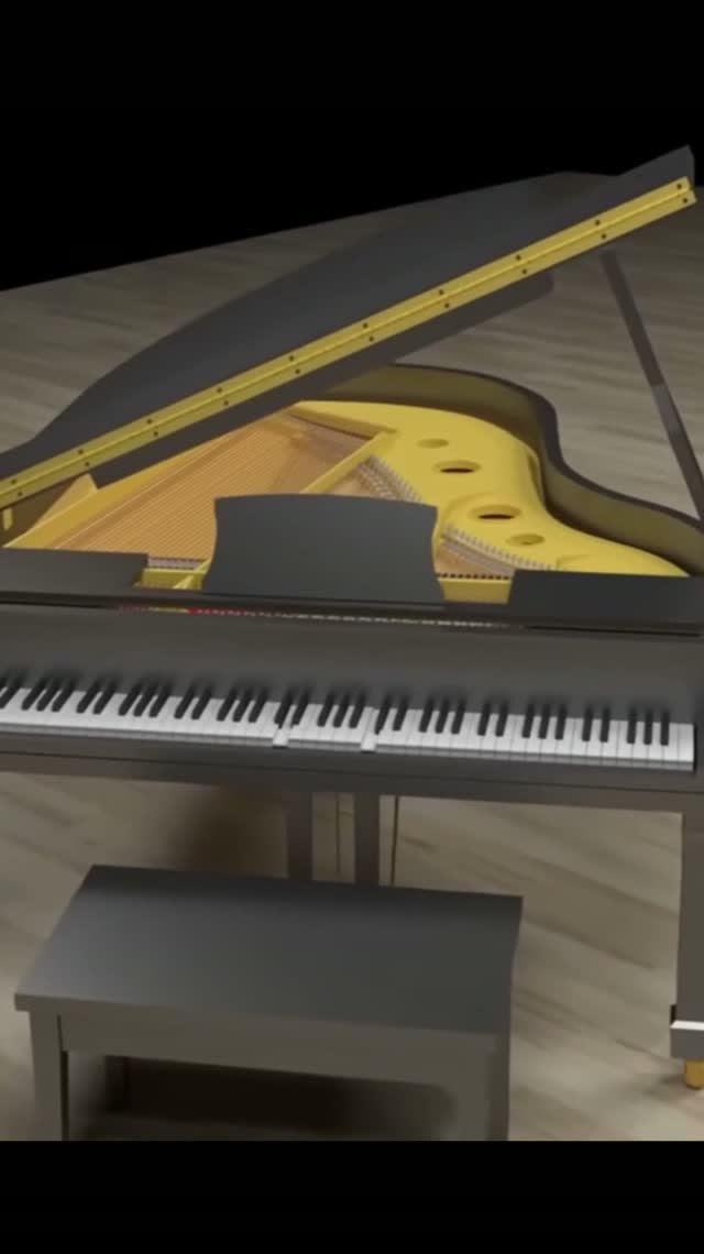 Рояль. Струны, глушители.