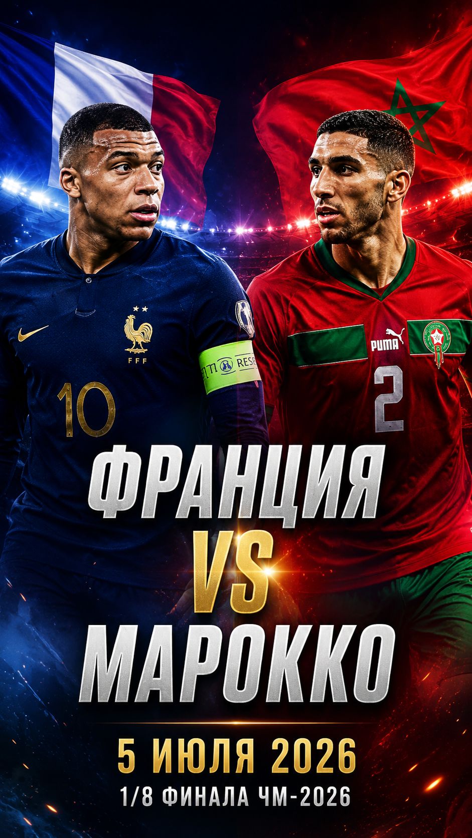 Франция vs Марокко — Самый Жаркий Четвертьфинал ЧМ-2026! Разбор и Прогноз
