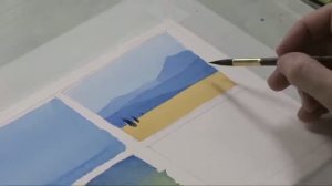 Лессировка. Базовое упражнение для начинающих рисовать акварелью. Многослойная акварель.