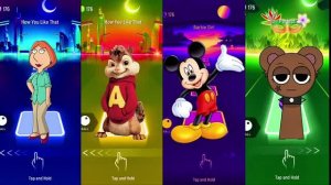 Микки Маус против поющих бурундуков Элвина, Саймона и Теодора на плитках Tiles Hop! 🐭🎩🐿️🎸🎵🔥🚀