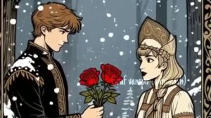 GVA/Анимированная история про Лиру и Джека/Жора и Аврора(Нейросеть)Вянут Розы в Снегу.