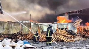 Пожар город Батайск. Прапор43.
