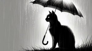 Мурчанье котика и звуки дождя