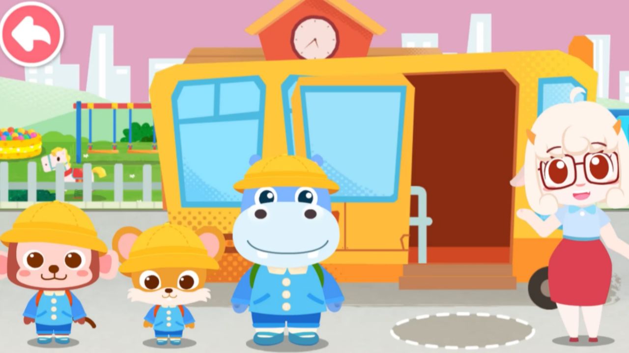 Игра "BabyBus. Детский сад". Детская познавательная игра. (бейбибас, панда Кики).