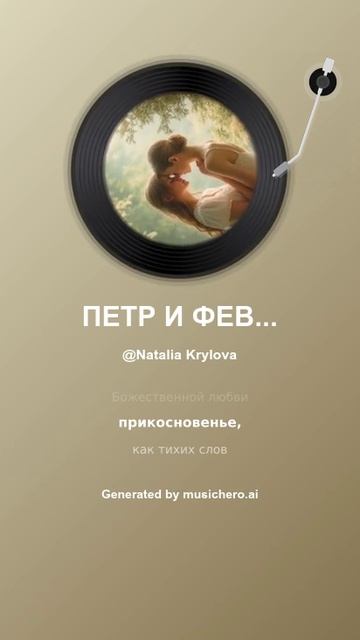 ПЕТР И ФЕВРОНЬЯ. На стихи Татьяны Кайсаровой