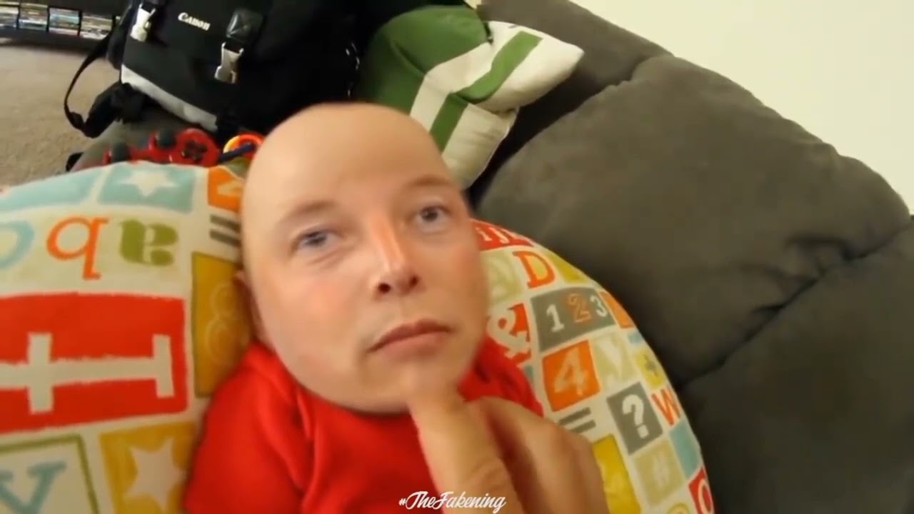 Baby Elon! Thanks to the DeepFaceLab neural network, we can see it! смотреть онлайн