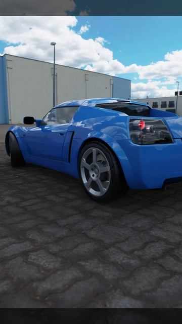 Опель спайдер синий(Рилс 1)#animation #3d #blender #car