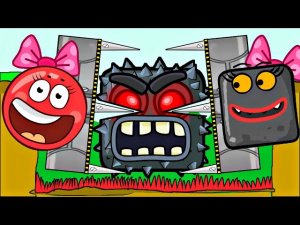 DANGEROUS TRAP for RED BALL! BOSS SQUARE ATTACKS !!! ANIMATION