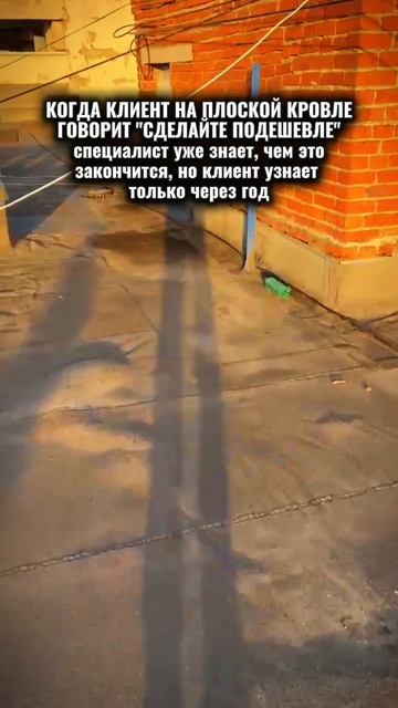 КОГДА КЛИЕНТ НА ПЛОСКОЙ КРОВЛЕ ГОВОРИТ "СДЕЛАЙТЕ ПОДЕШЕВЛЕ" - специалист уже знает, чем это закончит смотреть онлайн