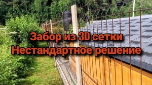 Забор из 3D сетки. Нестандартное решение.