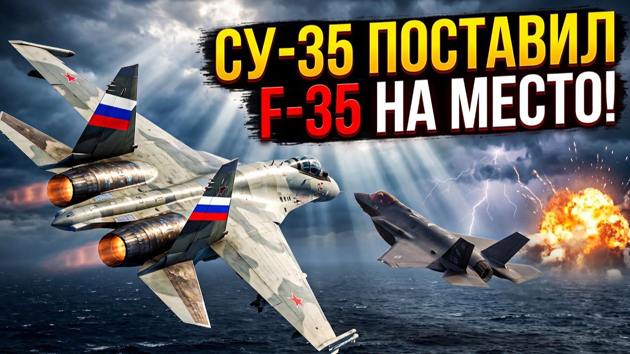 Наш Су 35 унизил американский F 35 над Тихим океаном смотреть онлайн
