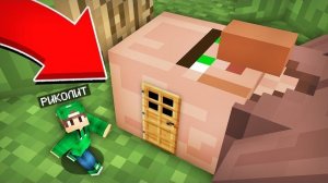 Я УМЕНЬШИЛСЯ И ПРОНИК В ГОЛОВУ ЖИТЕЛЯ В МАЙНКРАФТ  Риколит Minecraft