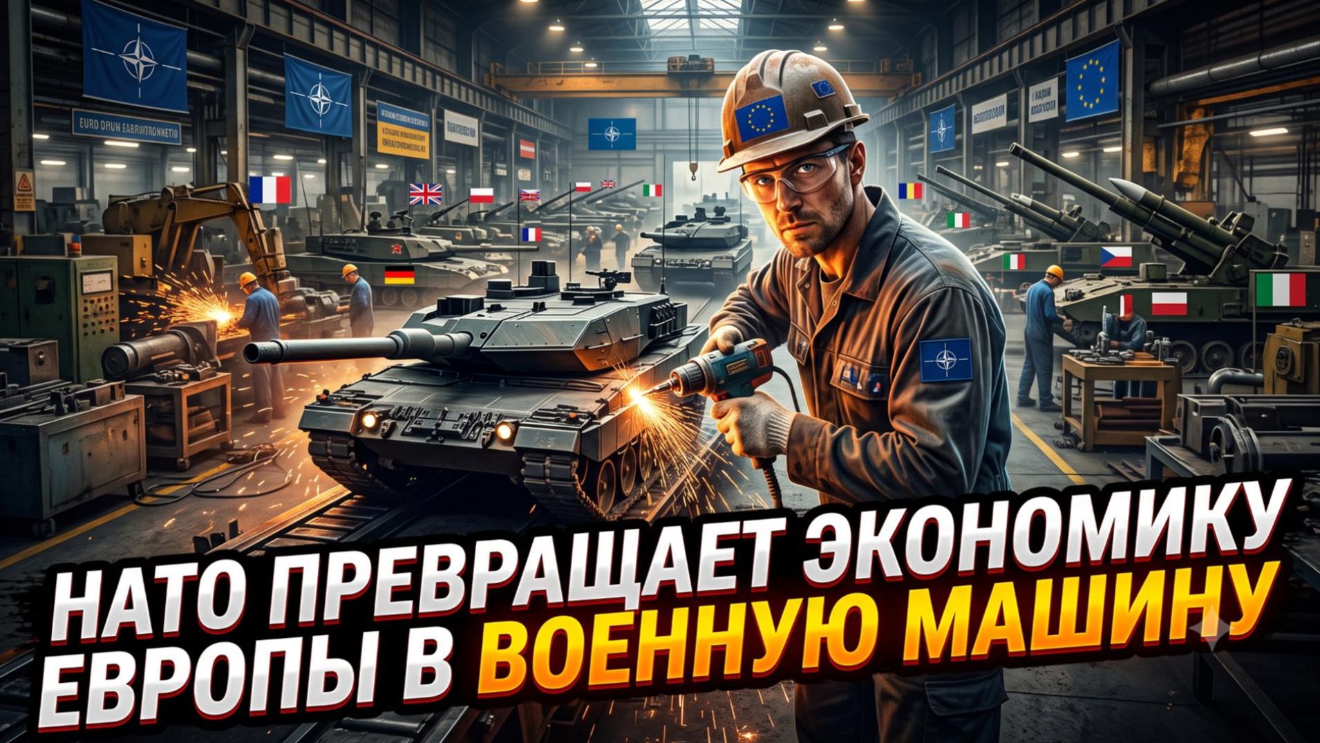 🚨 Европа становится казармой! НАТО превращает экономику в военную машину