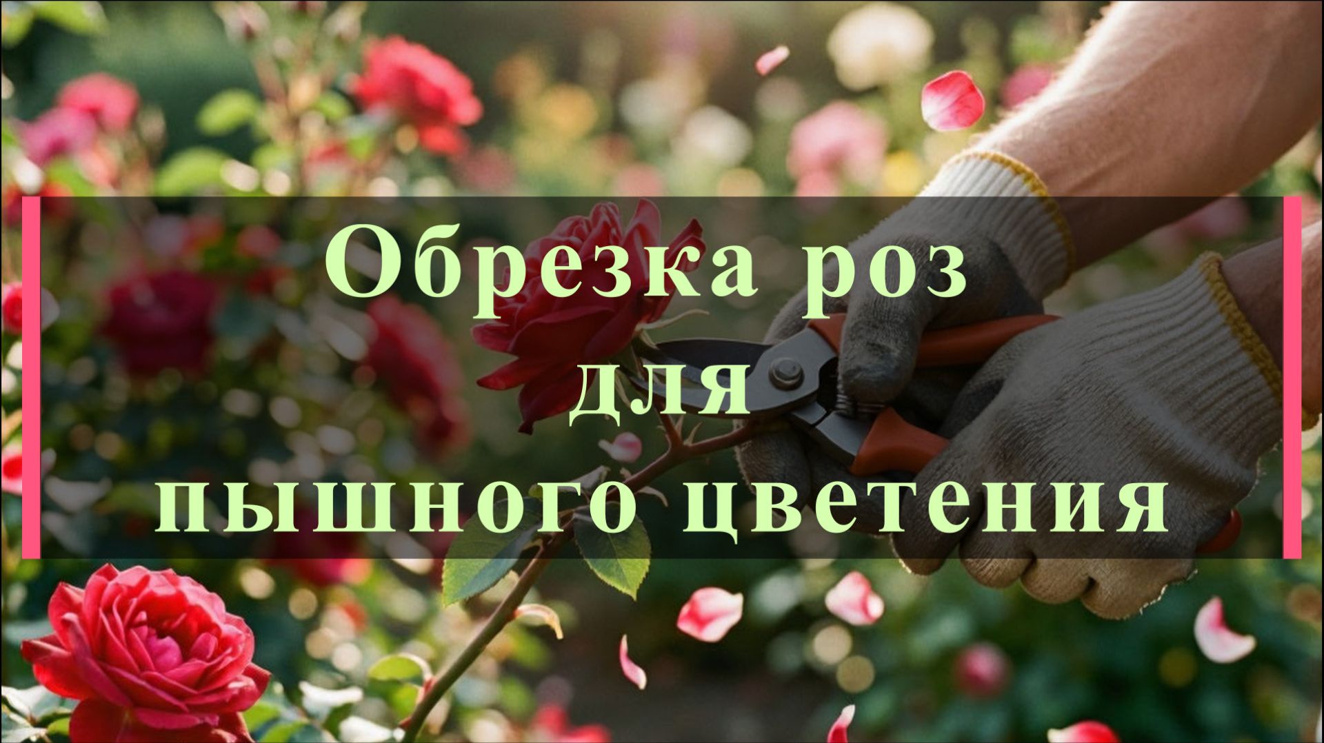 Обрезка роз для пышного цветения смотреть онлайн