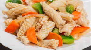 Жареный кальмар по Пекински Китайская кухня Рецепт от повара