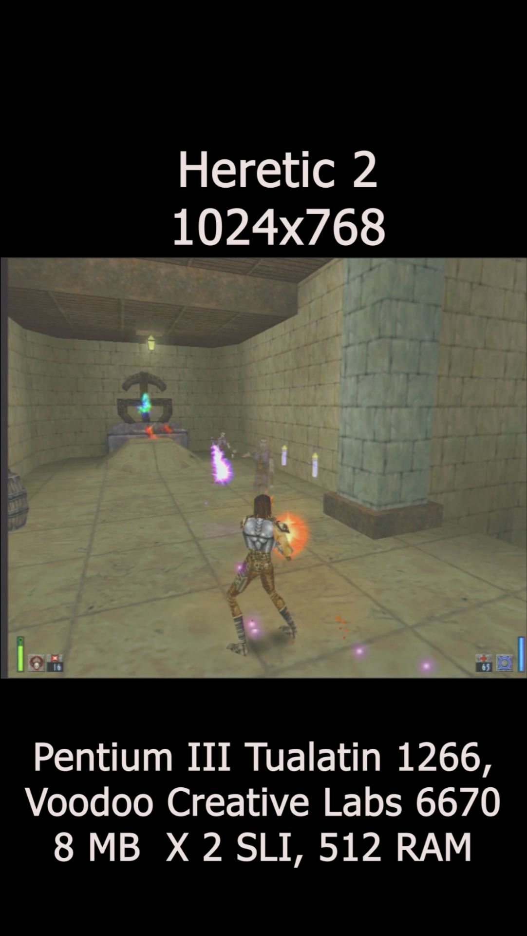 Heretic 2 (1998) Vooodoo2 SLI gameplay