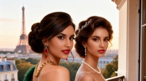 Диана Анкудинова и Анкудинова Диана в Париже.