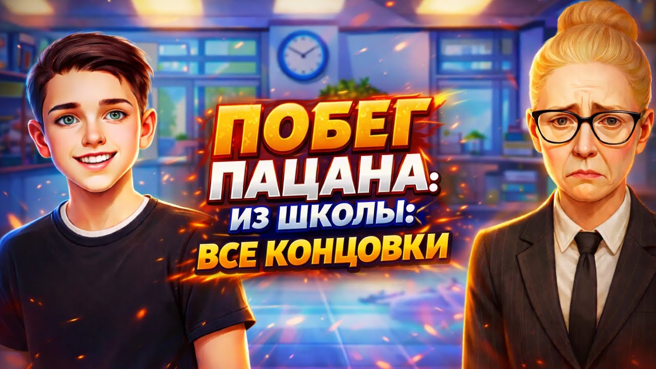 Все Концовки в Игре Побег Пацана из Школы смотреть онлайн