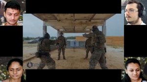 Иностранцы смотрят тренировку Русского Спецназа