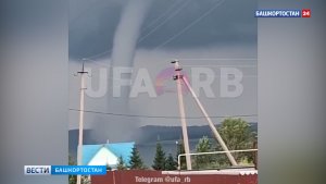 В Башкортостане над озером Ургун пронесся смерч