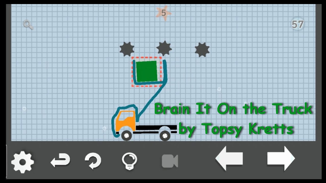 Brain It On the Truck level 57 water 5 stars смотреть онлайн