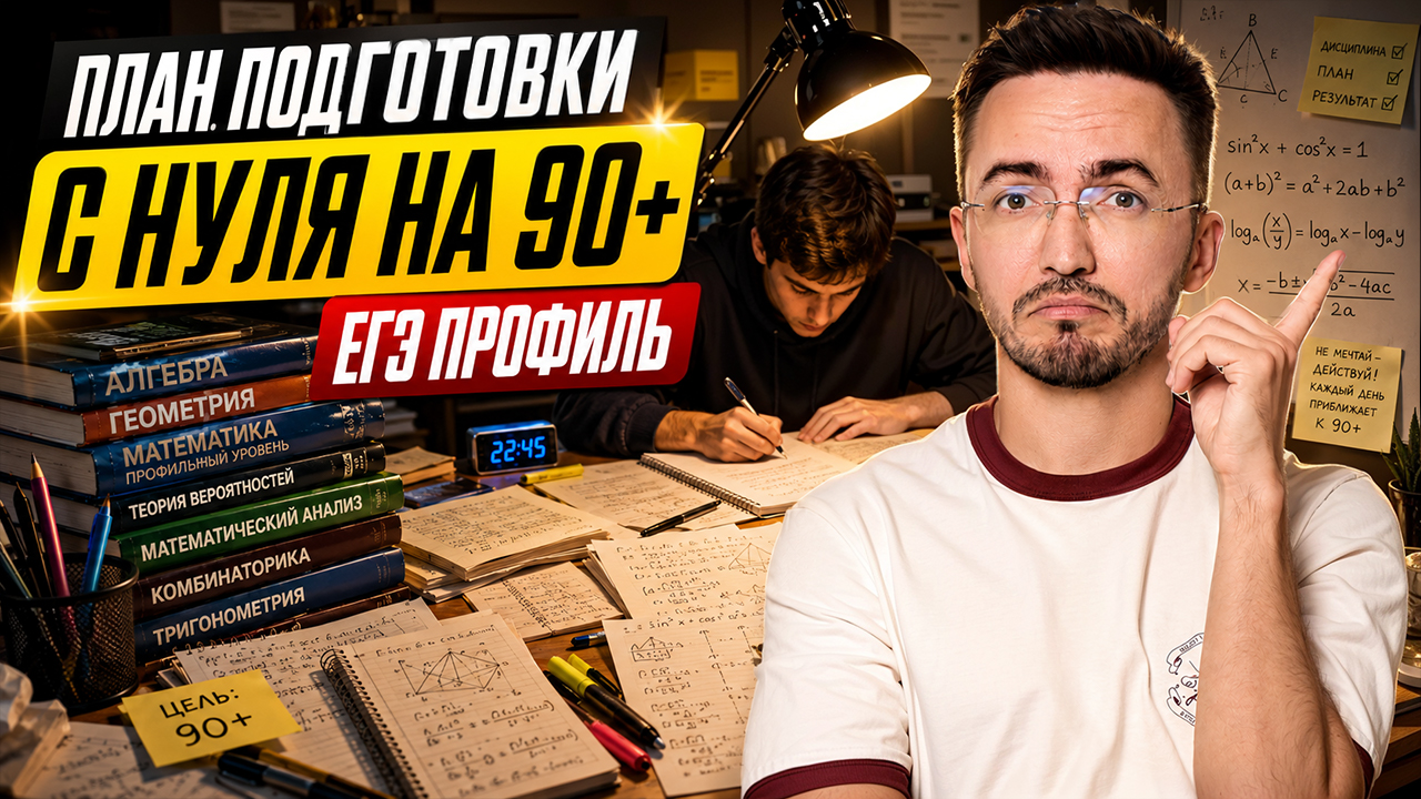 План подготовки с нуля на 90+ ЕГЭ по профильной математике | Умскул смотреть онлайн