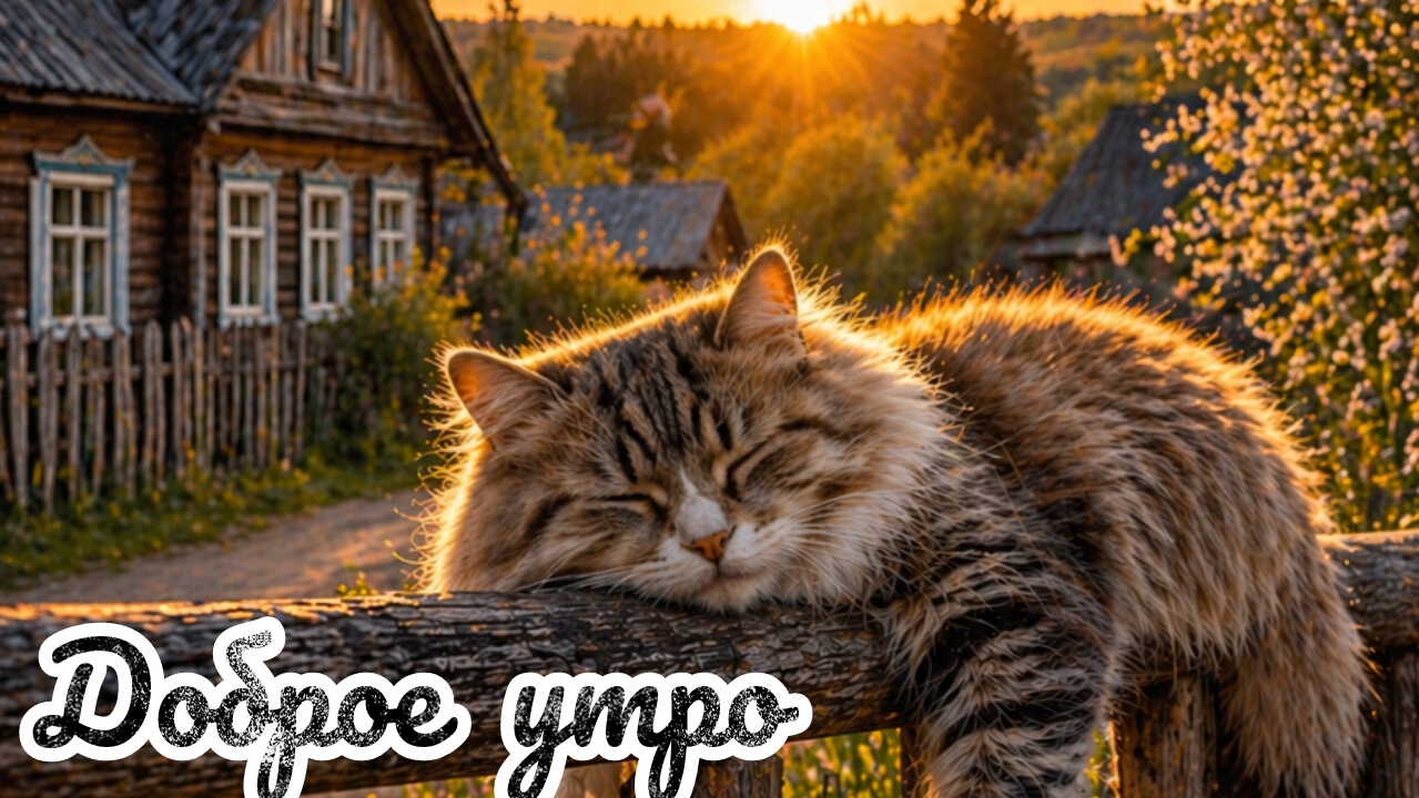 Доброе летнее утро. Красивая музыкальная открытка. смотреть онлайн
