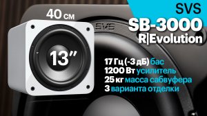 SVS SB-3000 R|Evolution — высококлассный сабвуфер для комнаты 30-45 кв.м. Подробный обзор.