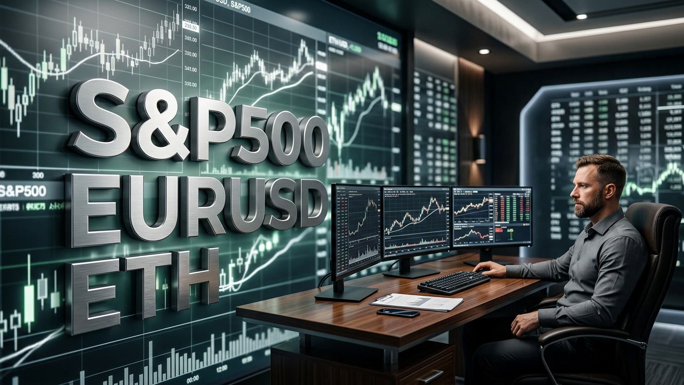 Обзор рынка 09.07.2026 |  S&P500, EURUSD, ETH