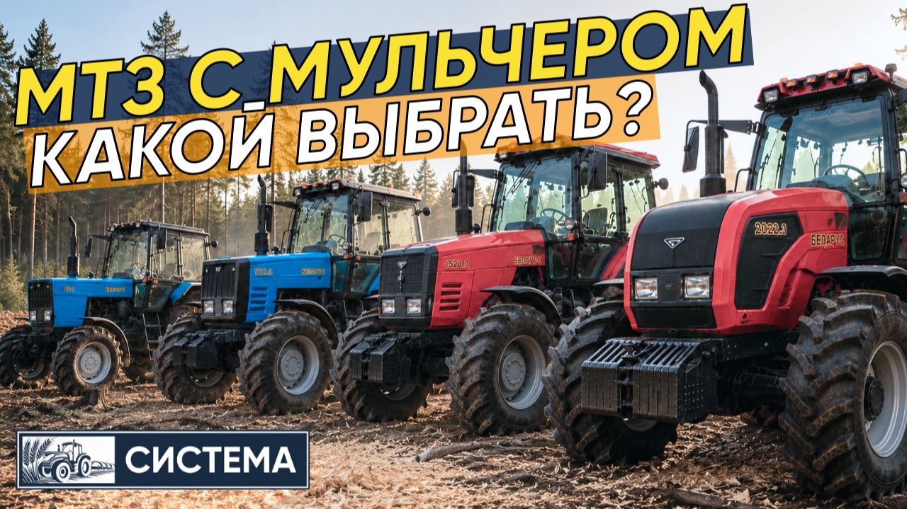 ТРАКТОР МТЗ ДЛЯ РАБОТЫ В ЛЕСУ. Какой лучше? 🧐 Мульчер, ротоватор, уборка ДКР смотреть онлайн