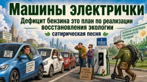Машины электрички. Сатирическая песня про дефицит бензина. Автор Сергей Проскунов.