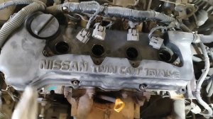Как поменять прокладку крышки клапанов Nissan двигатель QG18DE