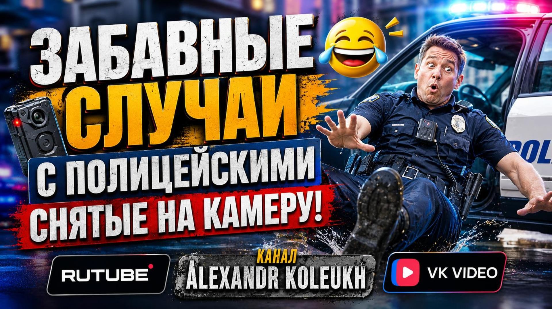 ЗАБАВНЫЕ СЛУЧАИ С ПОЛИЦЕЙСКИМИ, СНЯТЫЕ НА КАМЕРУ!