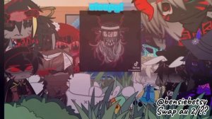 Forsaken Killers react To Swap AU Killers! Made by Sleepy ! And their friends. || Lazy part