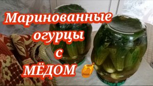 Маринованные огурцы 🥒с мёдом 🍯