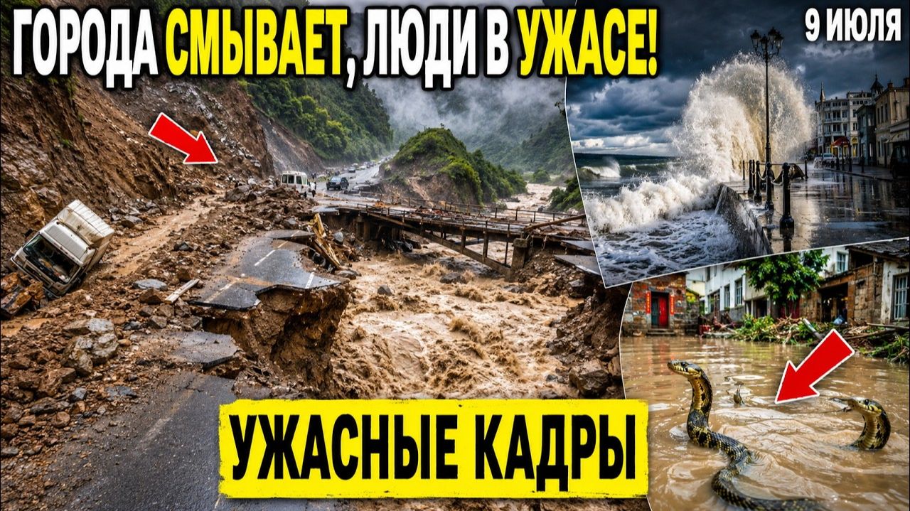 Новости Сегодня 09.07.2026 - ЧП Мира❗ Россия❗ Ужасные Кадры❗ События Дня❗ Шторм Катаклизмы Стихия❗