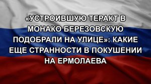 «Устроившую теракт в Монако Березовскую подобрали на улице»: какие еще странности в покушении на Е
