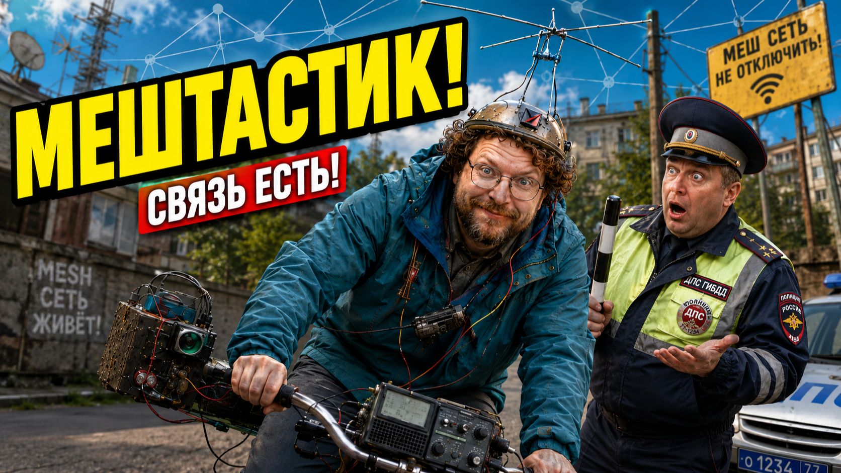 МЕШТАСТИК — СВЯЗЬ ЕСТЬ! 📡 AVI & SUNO AI #ai #нейромузыка #нейроклип #юмор смотреть онлайн