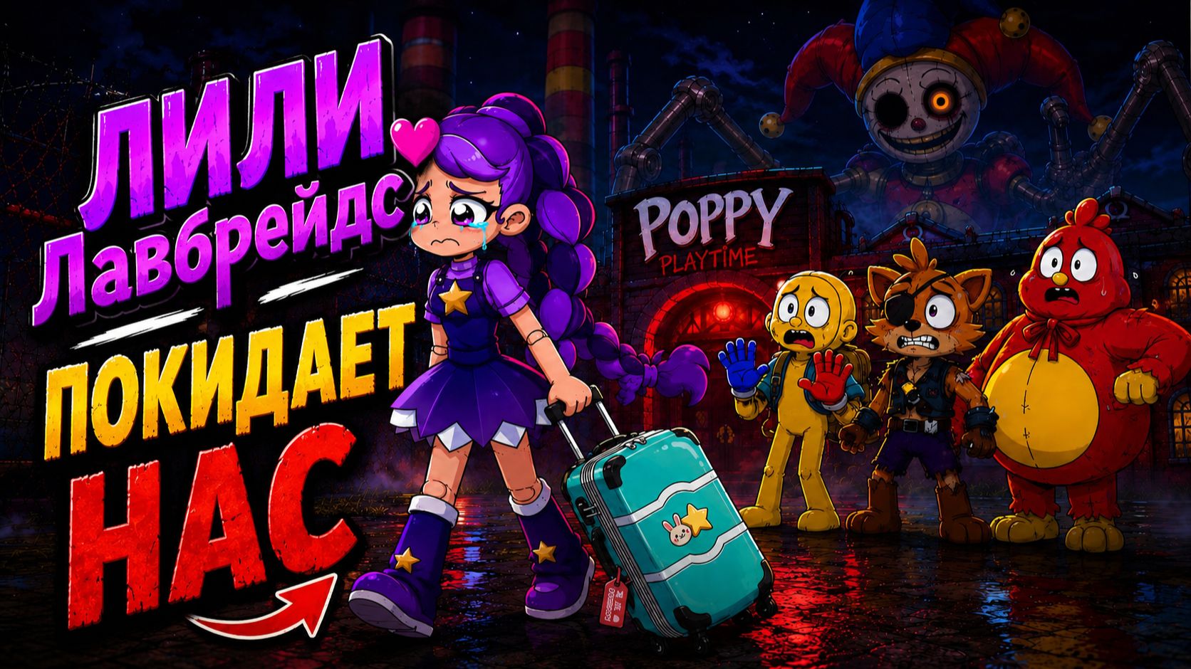 Лили уезжает! Как ей одолеть Прототипа? мультик Poppy Playtime от LILYTOON и Buggy Huggy рус.перевод смотреть онлайн