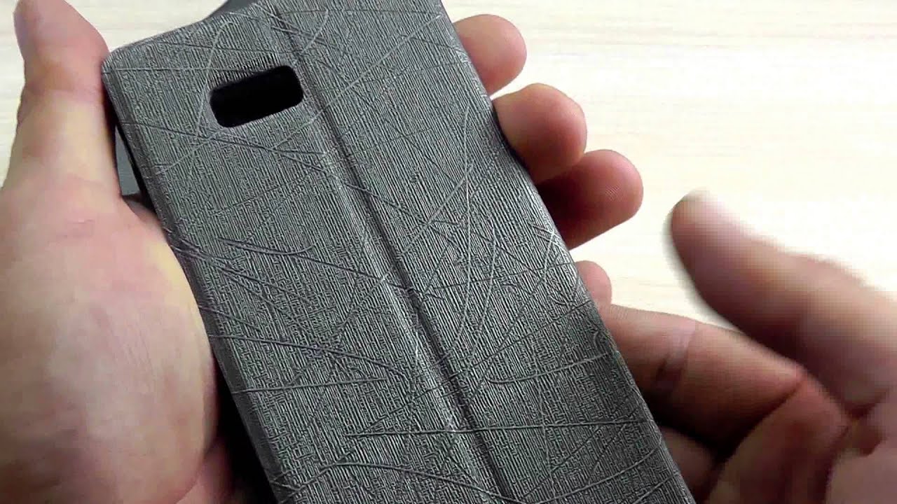 ОБЗОР: Стильный Кожаный Чехол-Книжка для HTC Desire 600 "Omic" смотреть онлайн