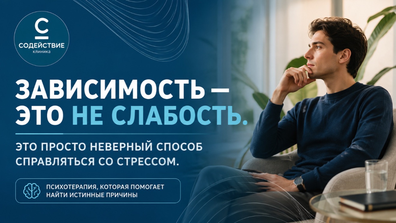 Зависимость - это не слабость. Это просто неверный способ справляться со стрессом.