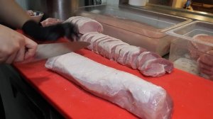 хрустящий тонкацу. корейская уличная еда