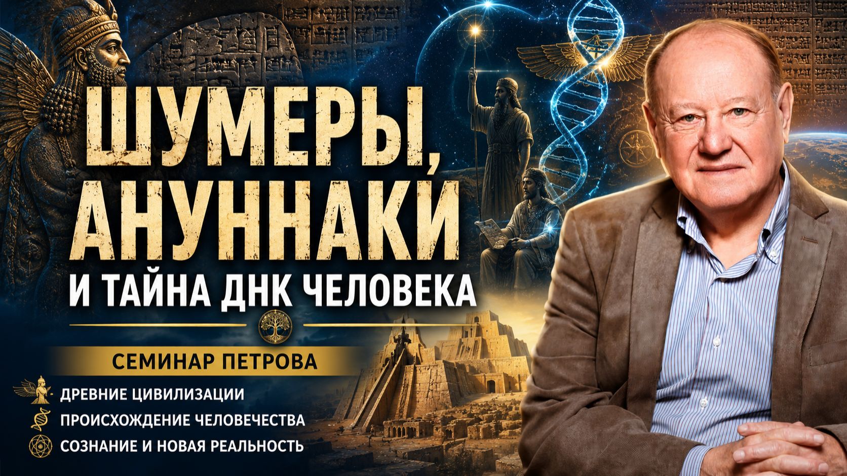 ШУМЕРЫ, АНУННАКИ И ТАЙНА ДНК ЧЕЛОВЕКА | Семинар Петрова смотреть онлайн