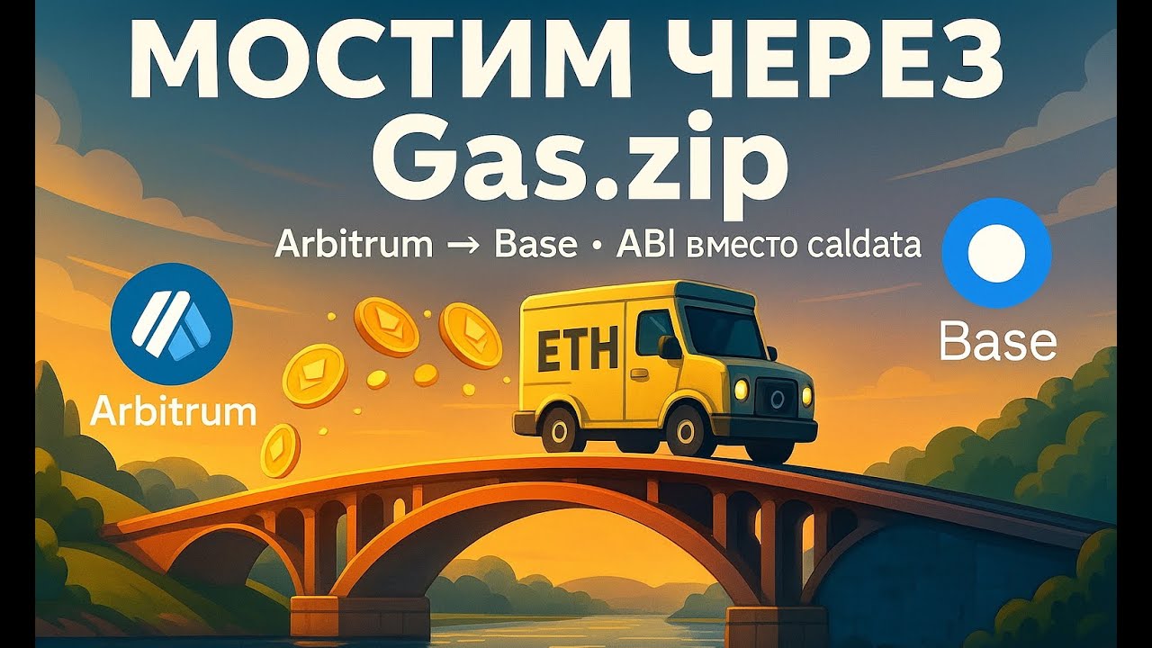 ABI вместо ручной calldata: Gas.zip мост на Python/web3.py смотреть онлайн