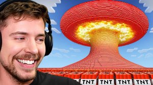 $10,000 за каждый пережитый взрыв в Майнкрафте. Minecraft MrBeast. Мистер Бист на русском