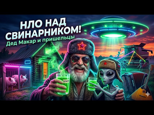 НЛО НАД СВИНАРНИКОМ! Инопланетяне в русской бане 🛸👽 (NEO-Хутор / Phonk) смотреть онлайн