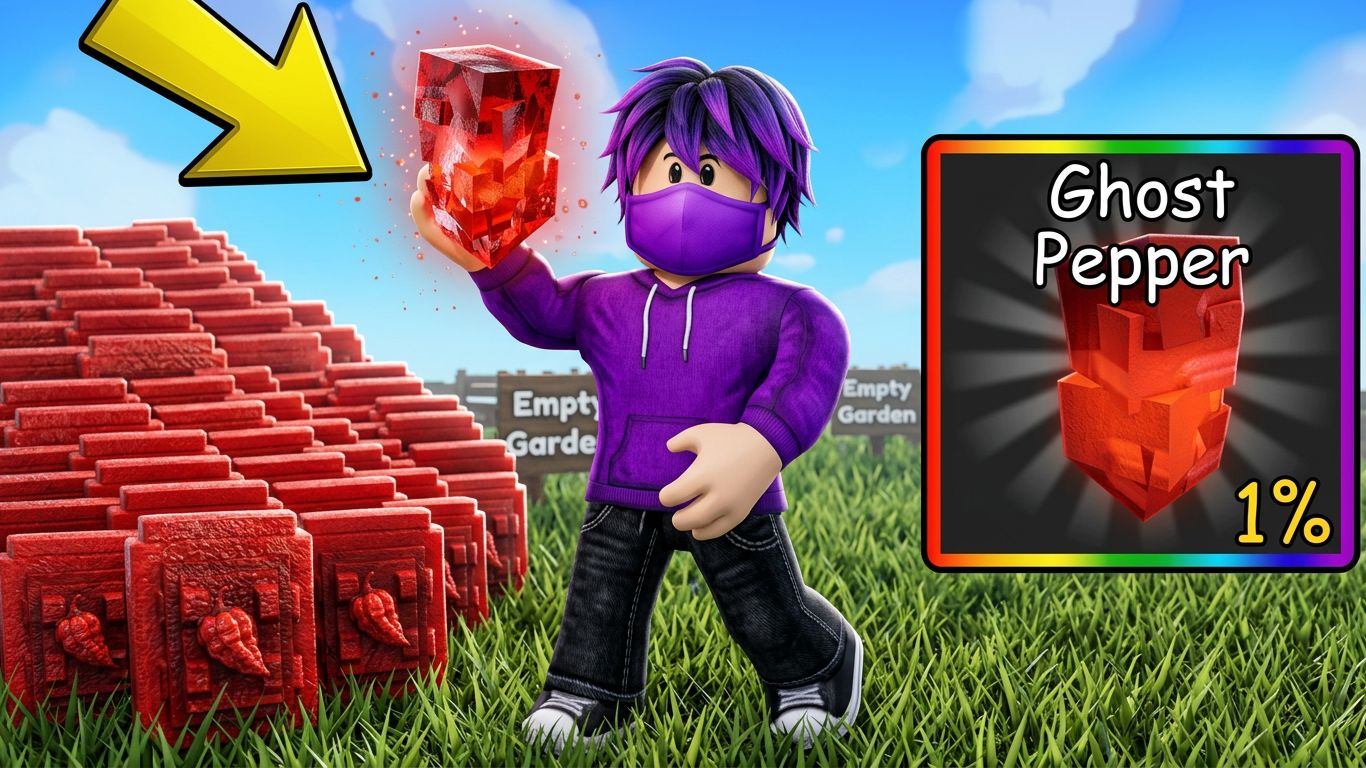 😱Открыл 100 Паков GHOST PEPPER и ПОЛУЧИЛ ЕГО! Самое редкое 1% Растение в Grow a Garden 2 в РОБЛОКС!