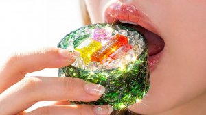 Приготовление кимбапа в стеклянной посуде 🍙 по-корейски | АСМР еда из стекла. Анимация. Мультики